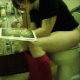A pudgy girl is recorded with a hidden camera as she takes a shit while showing signs of constipation. Over 23 minutes.